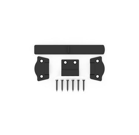 National Hardware N166-028 Rustic Modern Gate Latch, 7-13/32 in L, 1-1/32 in W, Steel, Black