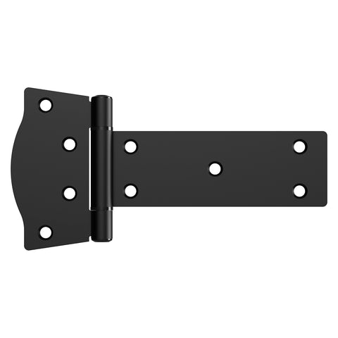 National Hardware N166-030 Rustic Modern T-Hinge, 4-5/32 in H Gate Leaf, 3/32 in Thick Gate Leaf, 8-1/32 in L, Steel
