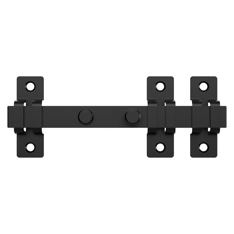 National Hardware N166-033 Industrial Gate Latch, 7-29/32 in L, 13/16 in W, 25/32 in Bolt Head, ABS/Plastic/Steel, Black