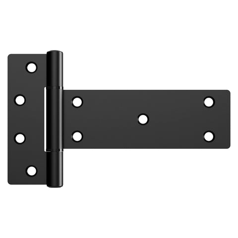 National Hardware N166-035 Industrial T-Hinge, 4-9/32 in H Gate Leaf, 1-13/16 in W Gate Leaf, 6 in H Frame Leaf, Steel
