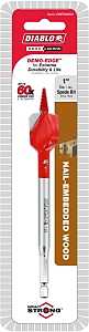 Diablo Demo Demon DSPD4050 Spade Bit, 1 in Dia, 6 in OAL, 1/4 in Dia Shank, Hex Shank