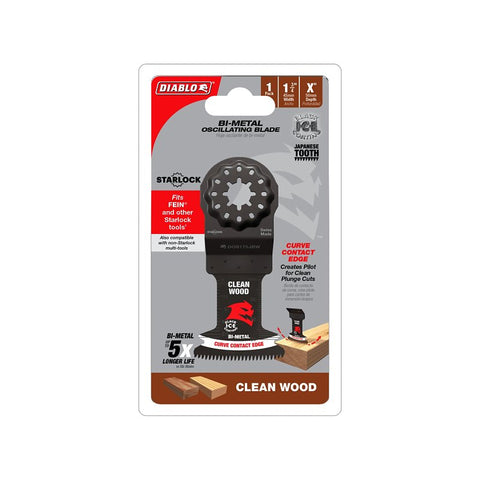 Diablo Demo Demon DOS175BW Oscillating Blade, 1-3/4 in D Cutting, Bi-Metal