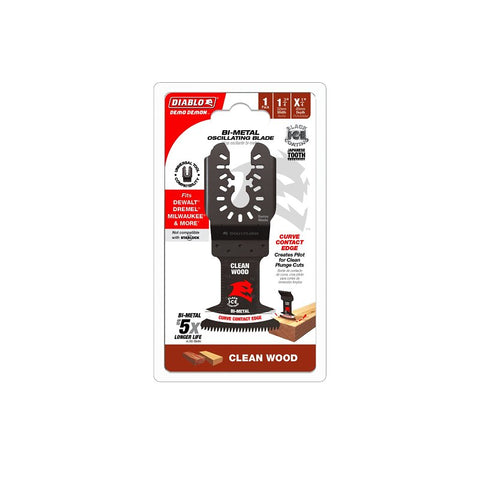 Diablo DOU175JBW Oscillating Blade, 1-3/4 in D Cutting, Bi-Metal