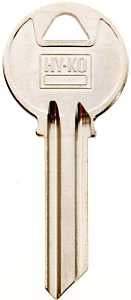 Hy-Ko 11010Y2 Key Blank, Brass, Nickel, For: Yale Cabinet, House Locks and Padlocks, Pack of 10