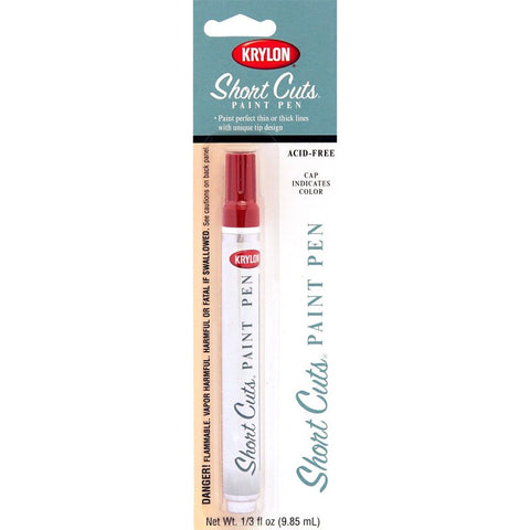 Krylon Short Cuts KSCP903 Paint Pen, Red Pepper Lead/Tip, Chisel Lead/Tip