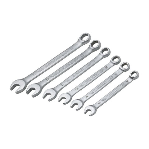 STANLEY STMT73647-LA Combination Wrench Set, 6 -Piece, Chrome Vanadium Steel, Galvanized, Pack of 6