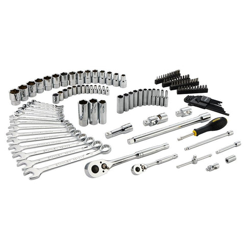 STANLEY STMT98107-LA Mechanic's Tool Set, 126 -Piece, Chrome Vanadium Steel, Chrome