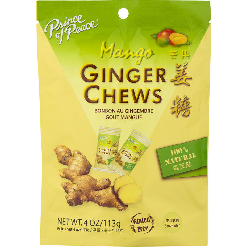 Prince of Peace Mango and Ginger Chews 4 oz, Pack of 12 – Shell Lumber ...