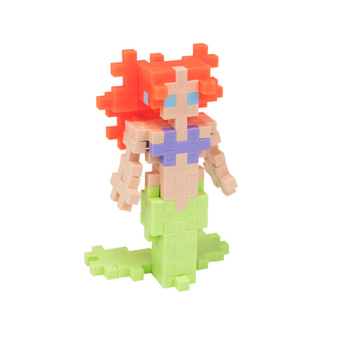 Plus-Plus Mermaid Building Blocks Multicolored 70 pc