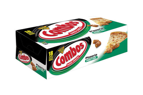 Combos Pizza Pretzels Snack 1.7 oz Packet, Pack of 18