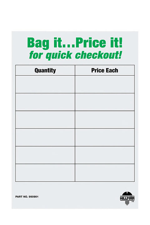 Hillman 4 in. W x 8 in. L Fastener Bags