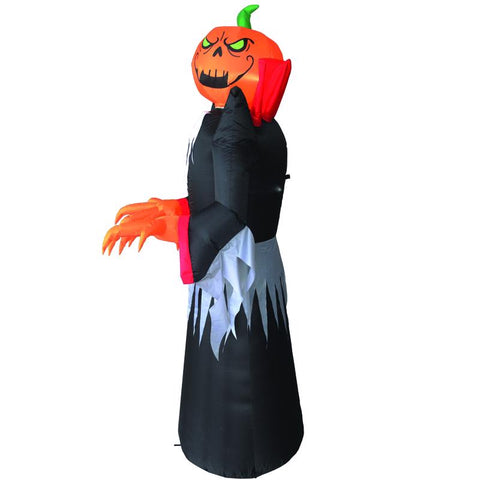 Celebrations Four Season 8 ft. LED Prelit Spinning Pumkin Head Inflatable