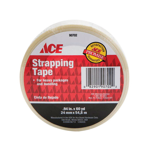 Ace 0.94 in. W x 60 yd. L Strapping Tape Clear