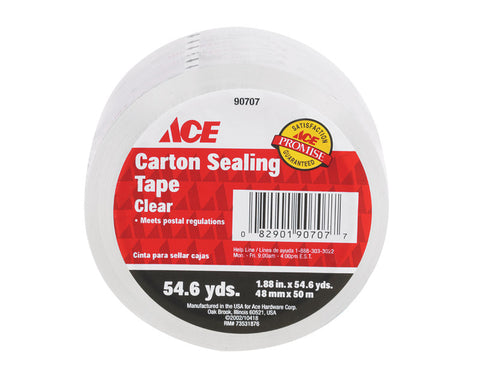 Ace 1.88 in. W x 54.6 yd. L Sealing Tape Clear