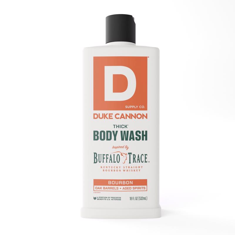 Duke Cannon Bourbon Oak Barrels + Aged Spirits Scent Body Wash 17.5 oz ...