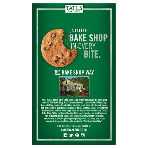 Tate's Bake Shop Chocolate Chip Cookies 7 oz Bagged, Pack of 6