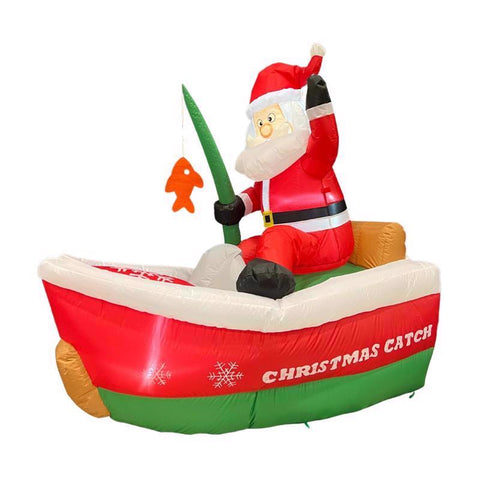 Celebrations Fishing Santa 5 ft. Inflatable