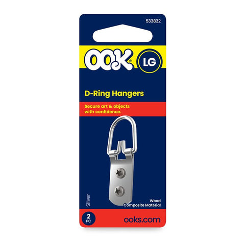 OOK 50207 Picture Hanger, 75 lb, Steel, Brushed Nickel