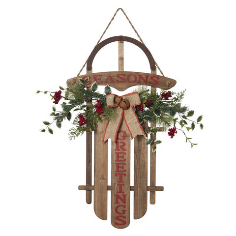 Gerson Multicolored Season's Greetings Hanging Decor 27 in., Pack of 2
