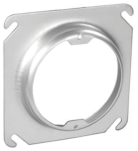 Southwire 52C3-5/8-UPC Fixture Ring, 4 in L, Square, Steel, Silver, Galvanized