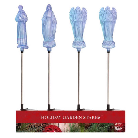 Alpine LED St. Francis/Mary/Angel 34 in. Pathway Decor, Pack of 20