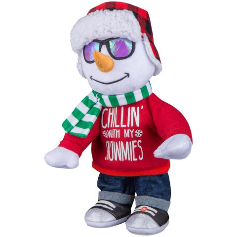 Gemmy Multicolored Chillin' With My Snowmies Animated Decor 14.17 in., Pack of 6