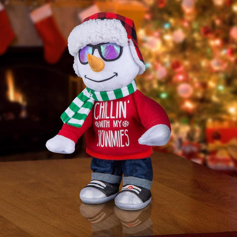 Gemmy Multicolored Chillin' With My Snowmies Animated Decor 14.17 in., Pack of 6