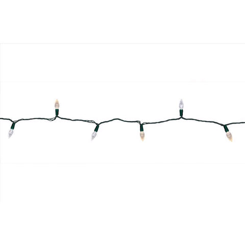 Celebrations Platinum LED C6 Multicolored/Warm White 50 ct String Christmas Lights 25 ft.