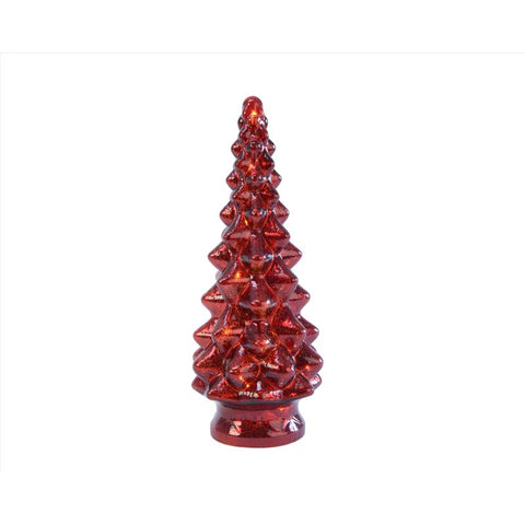 Lumineo LED Red Lighting Christmas Tree 13 in., Pack of 6