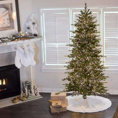 Celebrations 1-2 Tree 7 ft. Slim LED 350 ct Majestic Fraser Fir Color Changing Christmas Tree