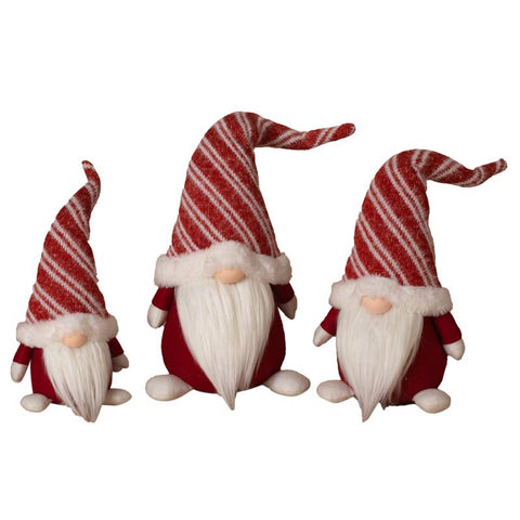 Gerson Red/White Holiday Gnome Figurine 20 in., Pack of 4