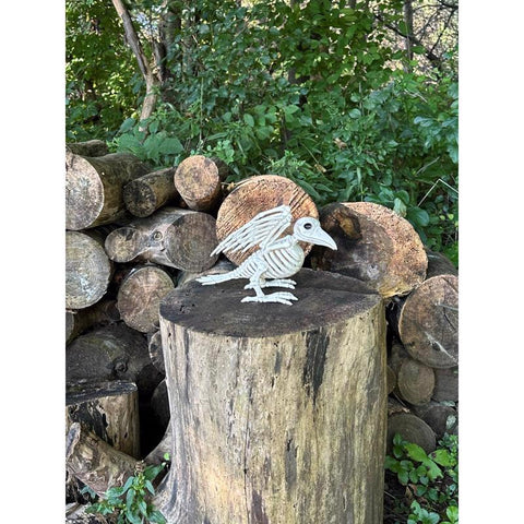 Seasons Bird Skeleton Halloween Decor