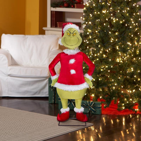 Dr. Seuss Multicolored Grinch Animated Decor 48 in.