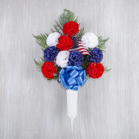 Gerson American Flag Porch Decor 1 pc, Pack of 12