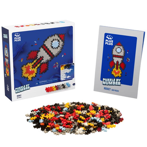 Plus-Plus Puzzle By Number Puzzle Multicolored 500 pc