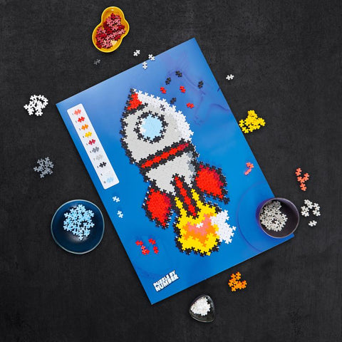 Plus-Plus Puzzle By Number Puzzle Multicolored 500 pc