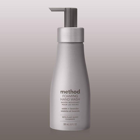 Method Violet & Lavender Scent Foam Hand Soap 10 oz, Pack of 3