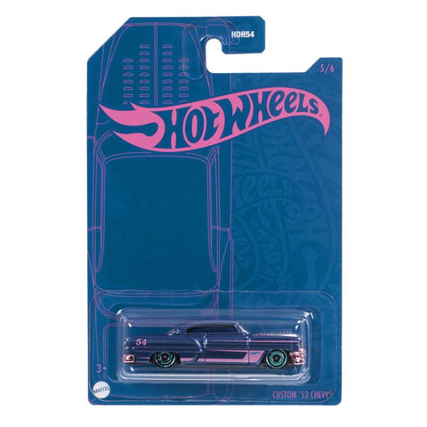 Hot Wheels Mattel 2022 Hot Wheels 54th Anniversary Pearl & Chrome Toy Cars Turquoise 1 pc