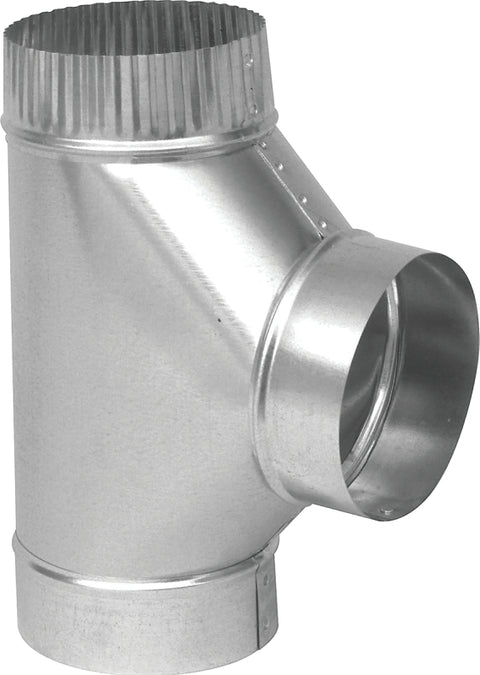 Imperial GV0899 Tee, 8 in, 26 ga Gauge, Steel, Galvanized