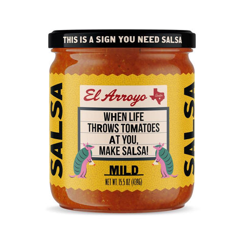 El Arroyo Mild Salsa 15.5 oz Jar, Pack of 6