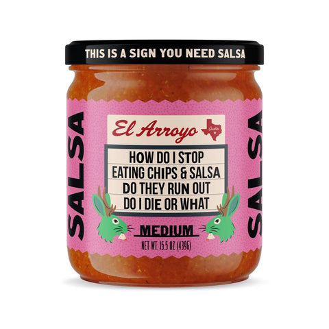El Arroyo Medium Salsa 15.5 oz Jar, Pack of 6