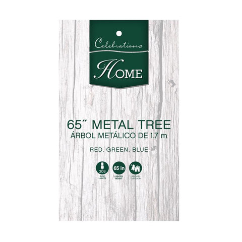 Celebrations LED Multi Tree with Presents 32 in. Yard Decor