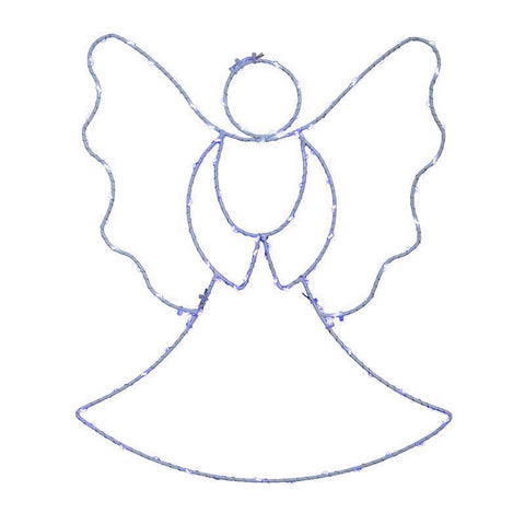 Celebrations LED Multi Angel Silhoutte 13 in. Hanging Decor