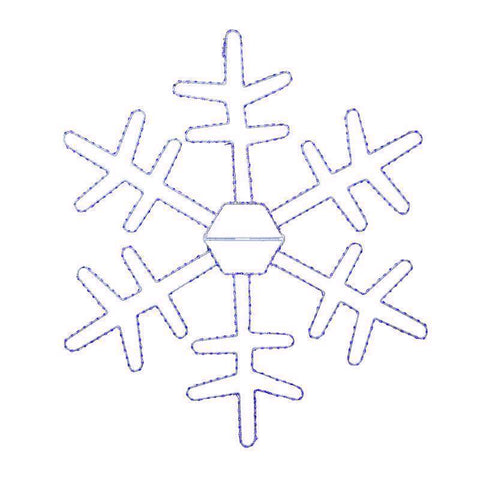 Celebrations LED Blue Snowflake 18 in. Hanging Decor