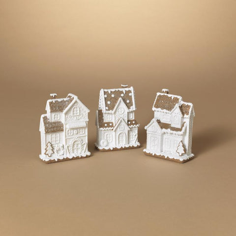Gerson Gingerbread House Table Decor 6 in., Pack of 12