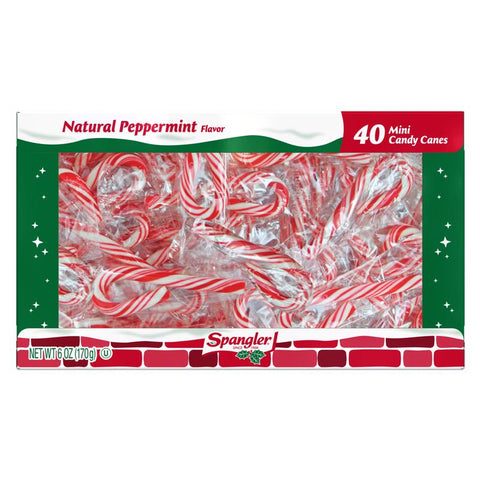 Spangler Peppermint Candy Cane 6 oz, Pack of 24