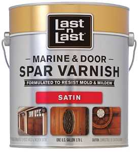 Last n Last 50804 Spar Varnish, Satin, Amber, Liquid, 1 qt, Can, Pack of 6