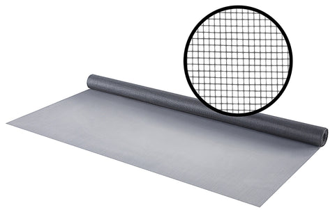 M-D 14117 Screen Mesh, 25 ft L, 3 ft W, Fiberglass, Silver Gray