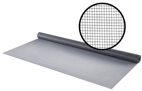 M-D 14118 Screen Mesh, 7 ft L, 4 ft W, Fiberglass, Silver Gray