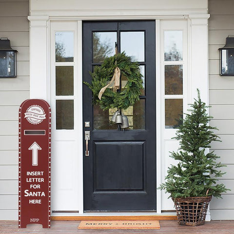Dyno Red/White Mailbox Letter Porch Sign 40 in.
